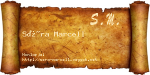 Séra Marcell névjegykártya
