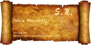 Séra Marcell névjegykártya