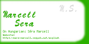 marcell sera business card
