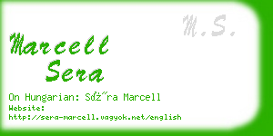 marcell sera business card